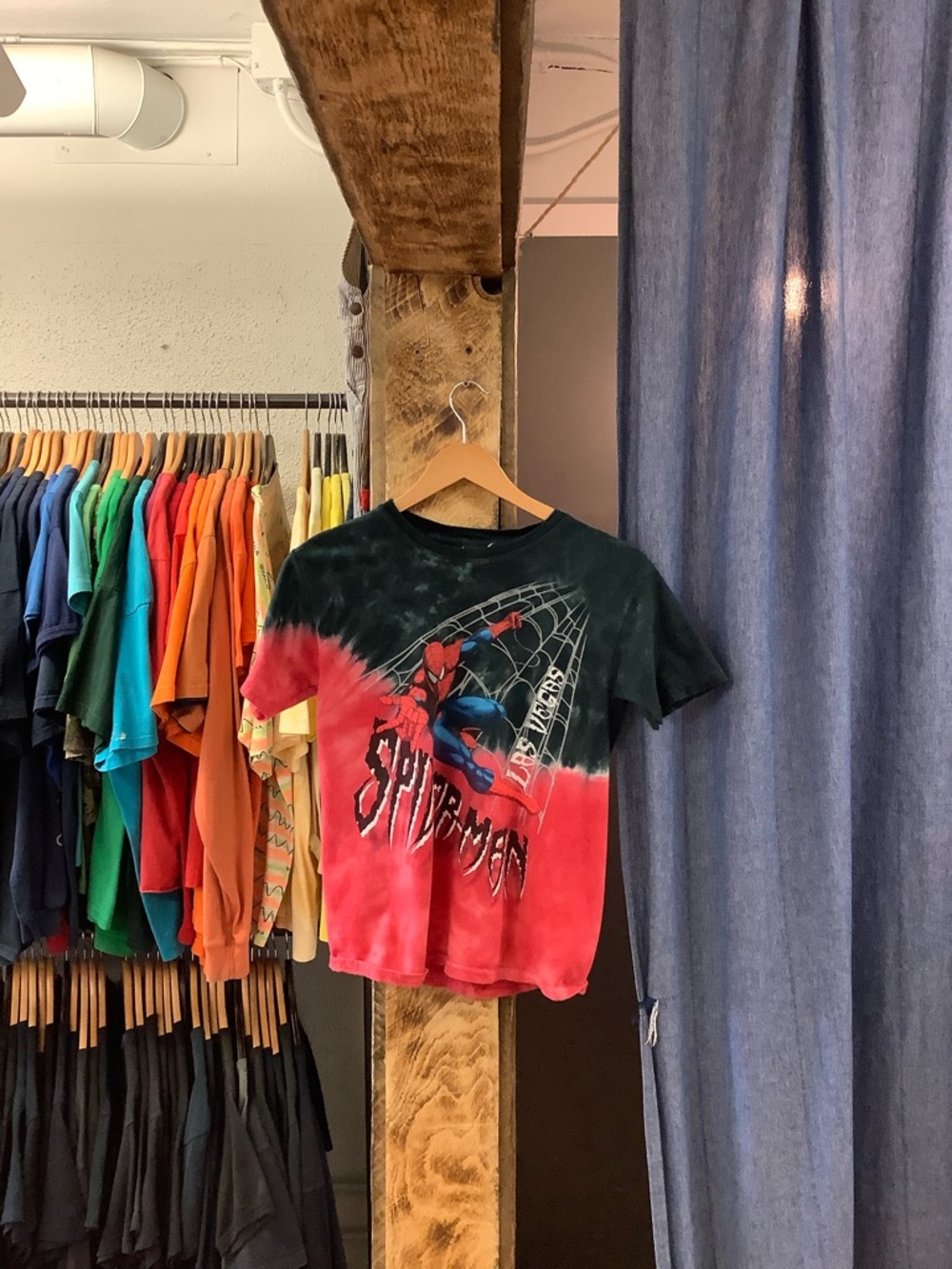 Vintage Spiderman Las Vegas Tie Dye Graphic T-shirt